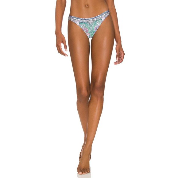 NWT$225 ZIMMERMANN Anneke Paisley-Print Bikini Bottom Briefs 2 (6-8) - Picture 12 of 12